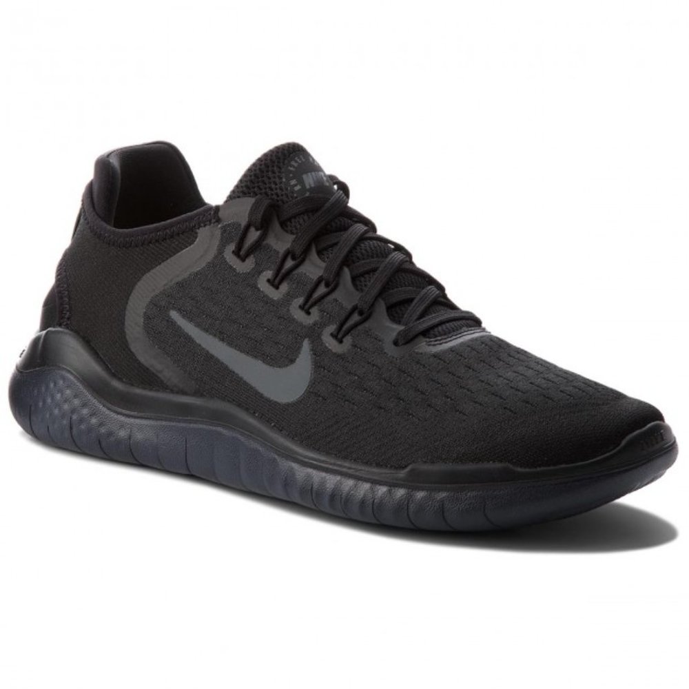 Nike Free Run 2018 Running Shoes Triple Black Mens